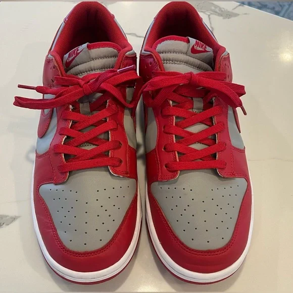 Nike UNLV Dunk Low Retro Sneakers Grey / White / Red  Men’s 11.5 - Picture 3 of 16